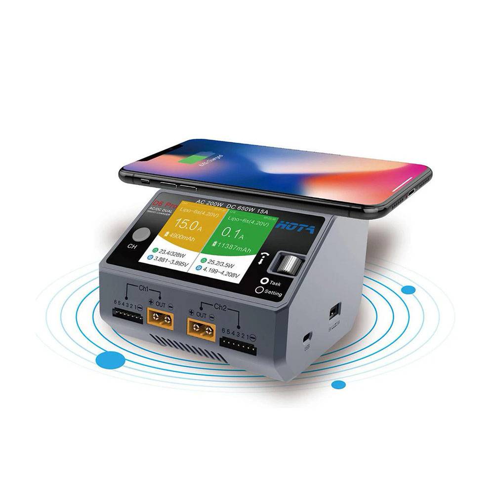 HOTA D6 Pro 325W, 1-6S Dual Channel AC/DC, Wireless Charging - Image 2