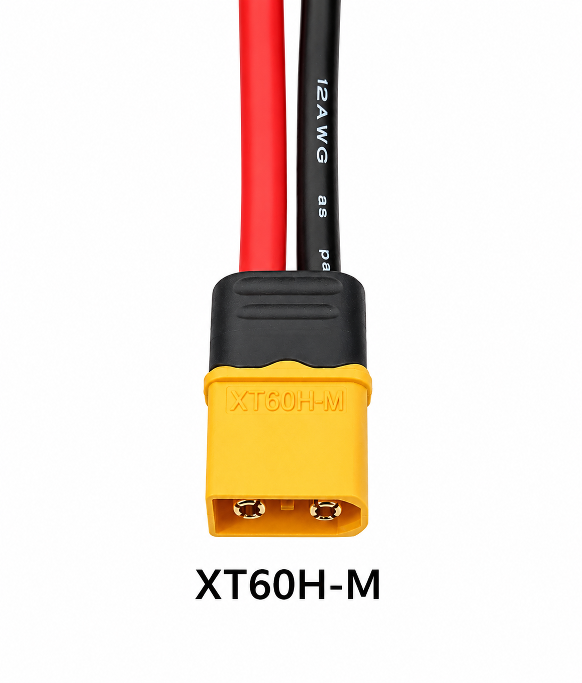 Silicon XT60 Male Connector with 12AWG 10cm Power Cable - Image 5