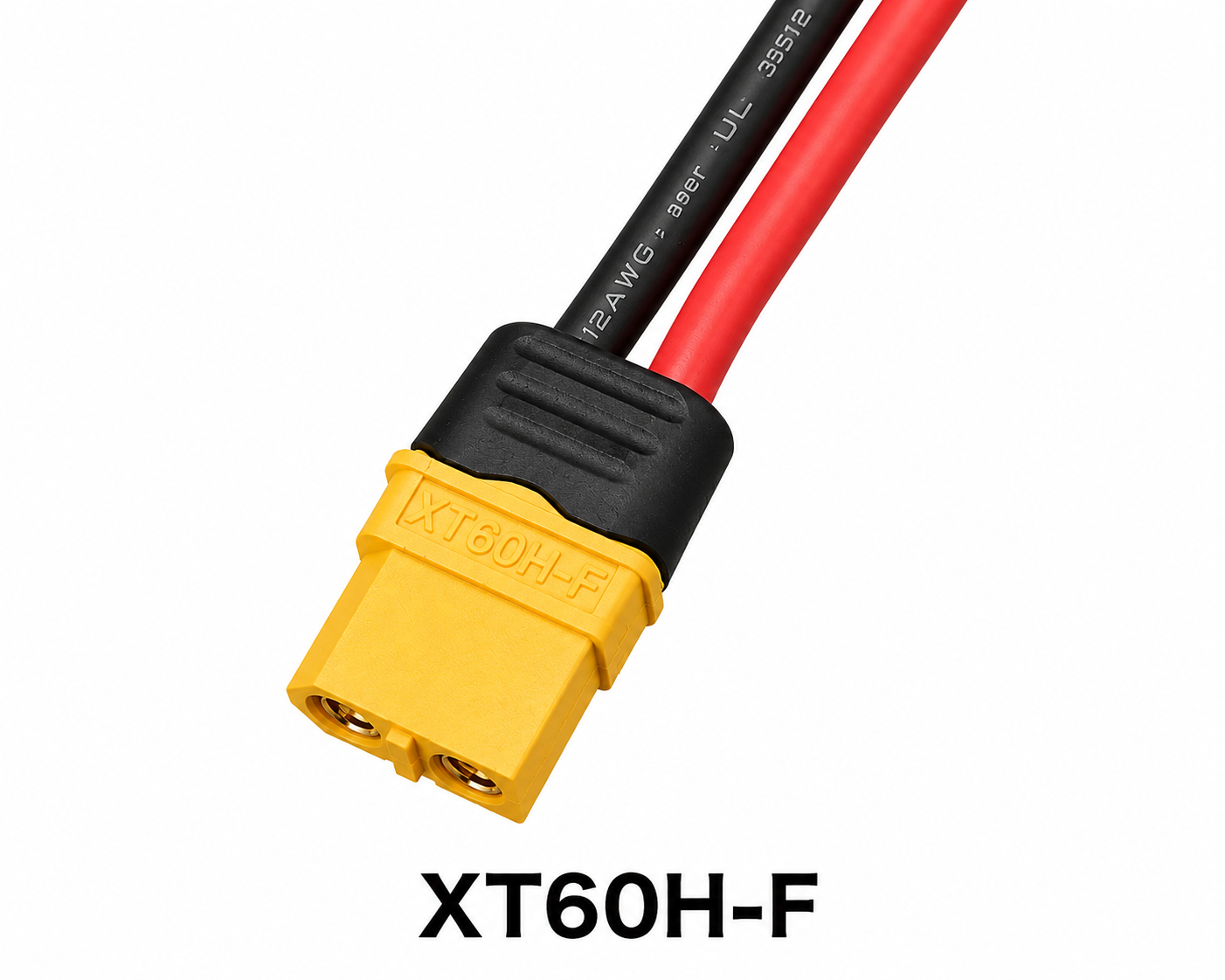 Silicon XT60 Female Connector with 12AWG 10cm Power Cable - Image 4
