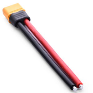 Alternative view of Silicon XT60 Male Connector with 12AWG 10cm Power Cable