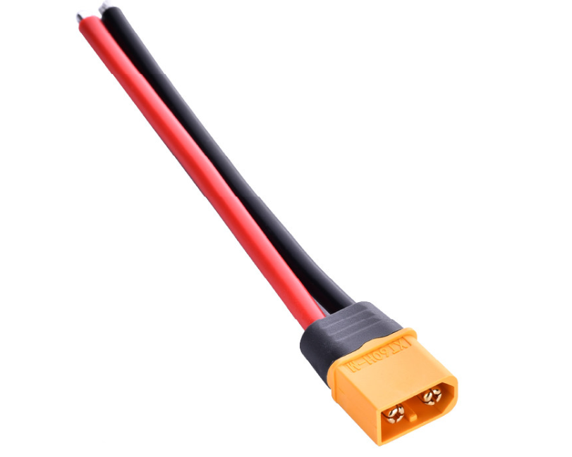 Silicon XT60 Male Connector with 12AWG 10cm Power Cable - Image 3
