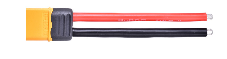 Silicon XT60 Male Connector with 12AWG 10cm Power Cable - Image 4