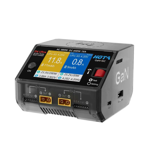HOTA D6 ULTRA GaN Charger AC300W DC650W 15A Wireless Charging - Image 3