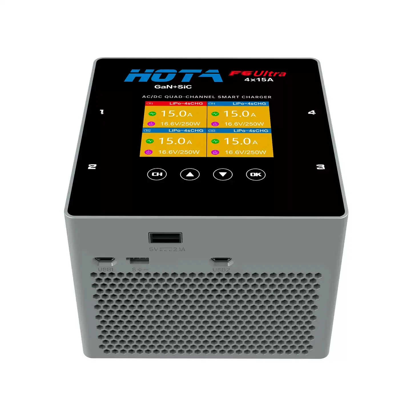 HOTA F6 Ultra Quad Channel AC/DC Smart Charger
