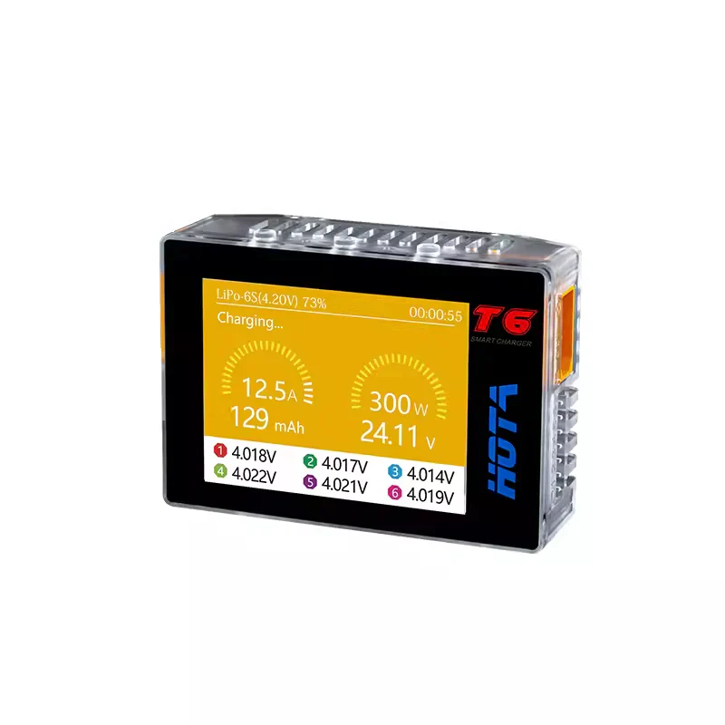 HOTA T6 DC 300W PD 90W 15A 1-6S LiPo Battery Charger - Image 4