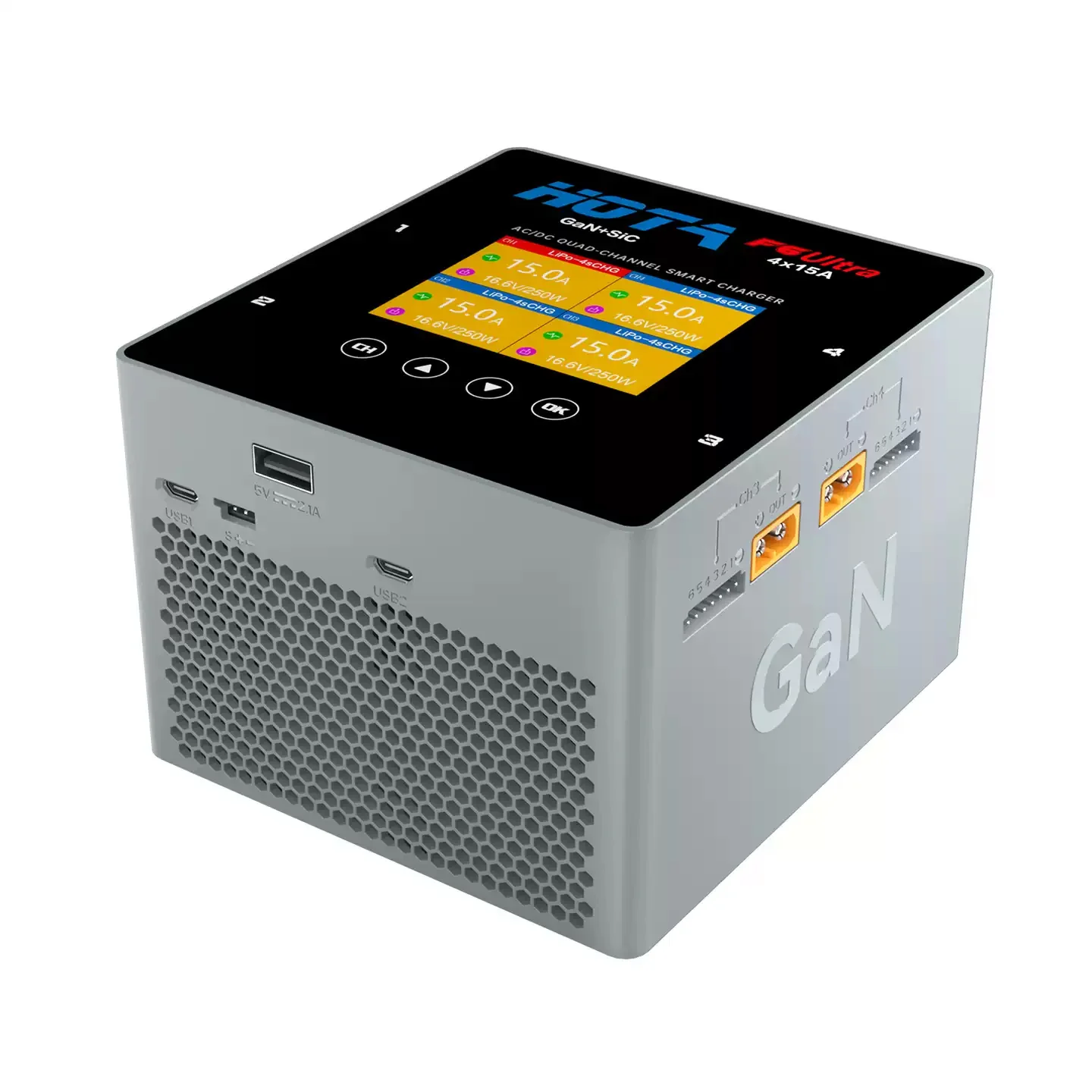 HOTA F6 Ultra Quad Channel AC/DC Smart Charger - Image 3