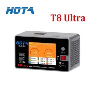 HOTA T8 Ultra GaN Smart Charger, 650W AC/DC for 1-8S LiPo Li-ion Battery Charger