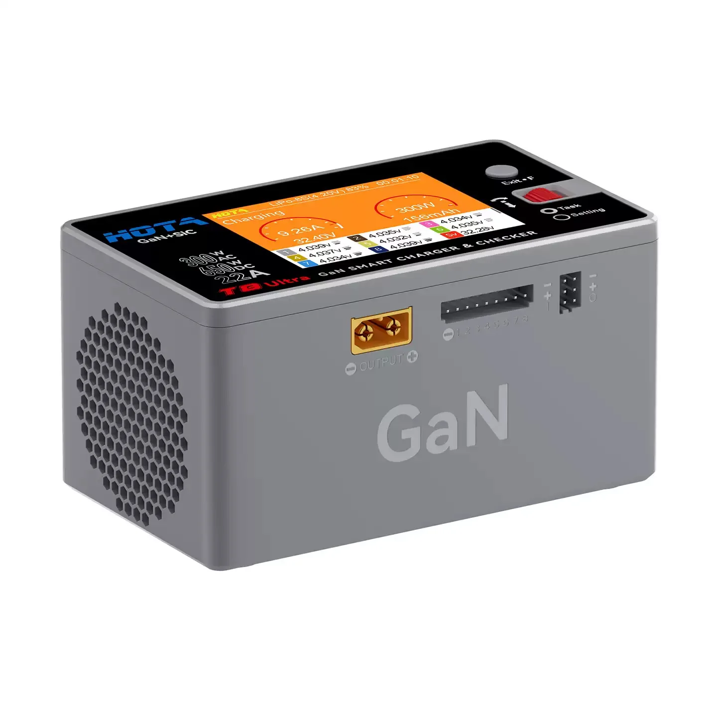 HOTA T8 Ultra GaN Smart Charger, 650W AC/DC for 1-8S LiPo Li-ion Battery Charger - Image 4