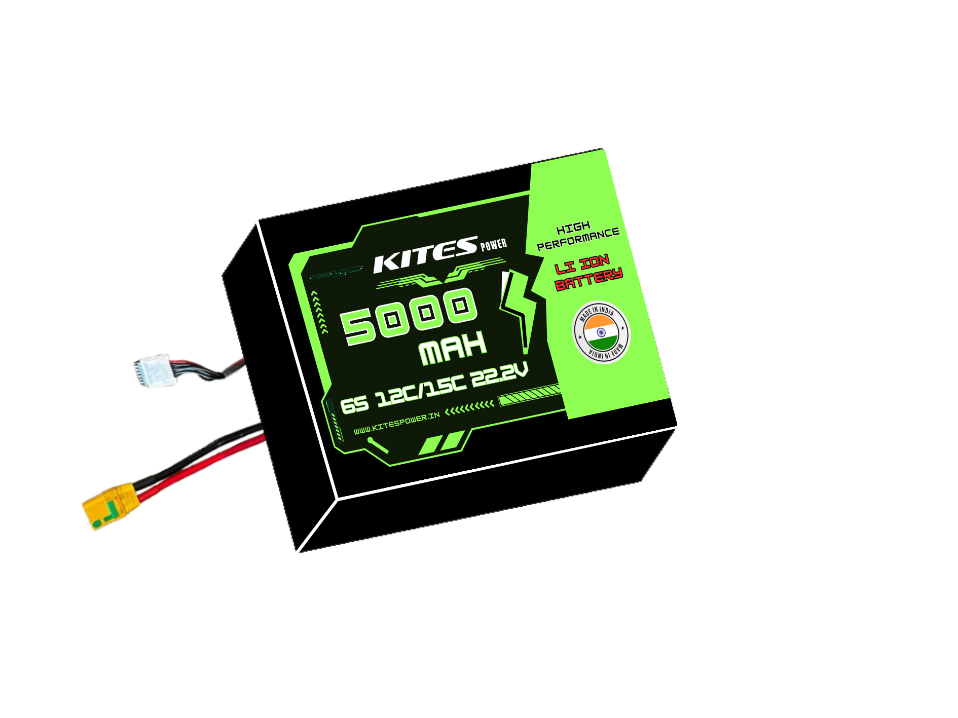 Li-Ion battery pack, 6S1P, 5000mAh(P50B)-Molicel - Image 2
