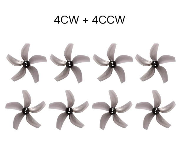 Gemfan D63 Ducted PC 5 Blade 1.5mm - Clear Gray (4 Pairs) - Image 2